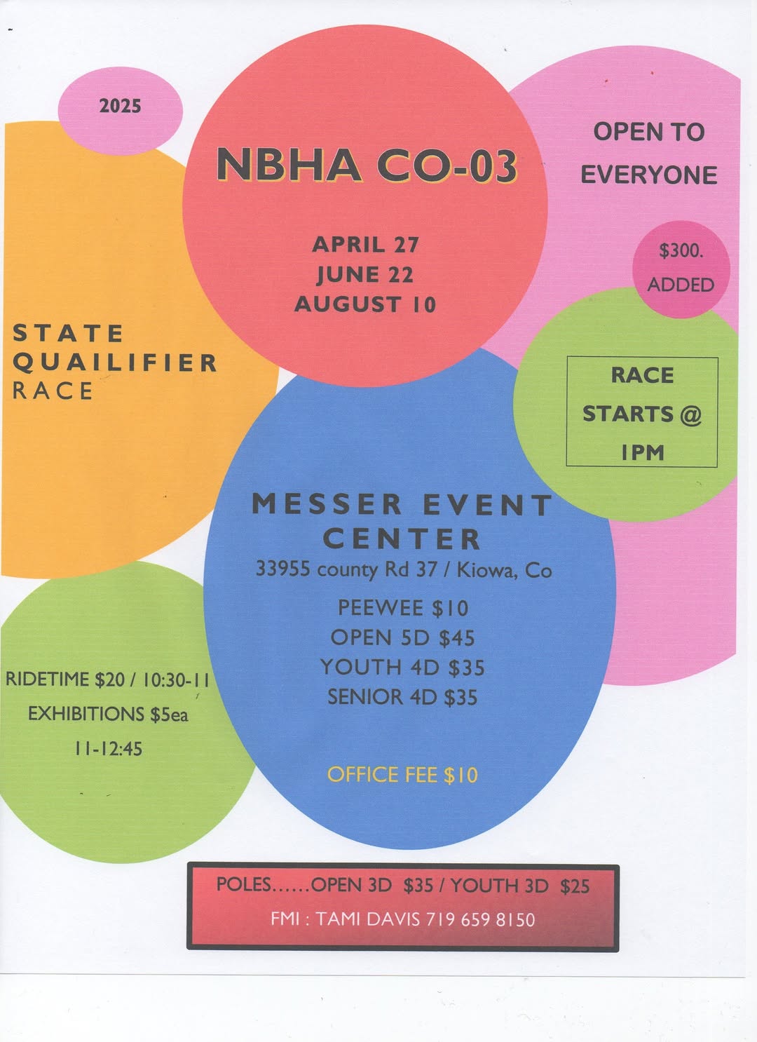 Open 5D barrel race